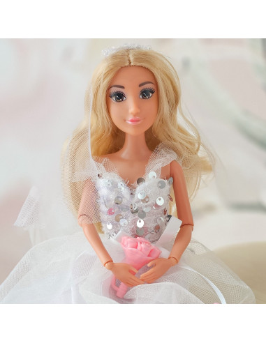 WOOPIE ROYAL Lily Doll 30 cm Bride Wedding Dress Accessories