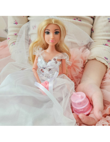 WOOPIE ROYAL Lily Doll 30 cm Bride Wedding Dress Accessories