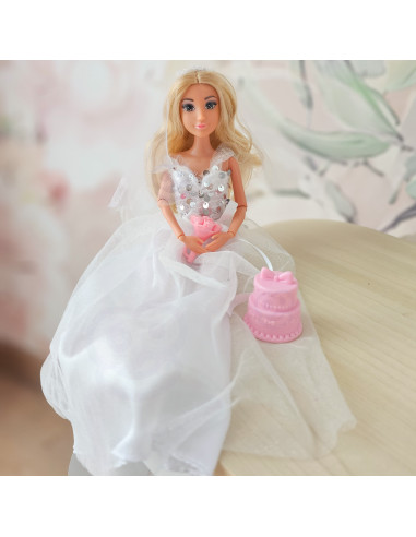 WOOPIE ROYAL Lily Doll 30 cm Bride Wedding Dress Accessories