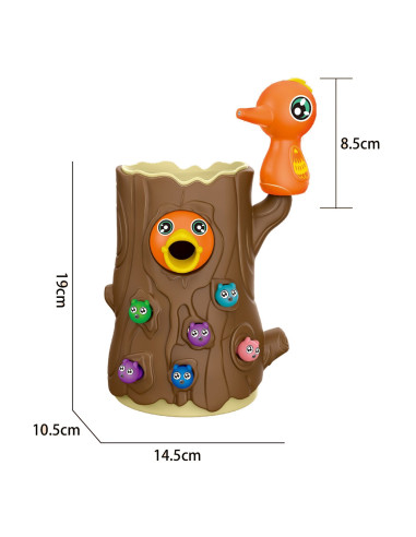 WOOPIE Magnetic Arcade Game Catch the Bug 2 Woodpeckers + 10 Bugs
