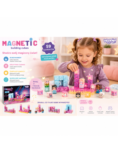 WOOPIE Magnetic Building Blocks Scene 59 pcs.