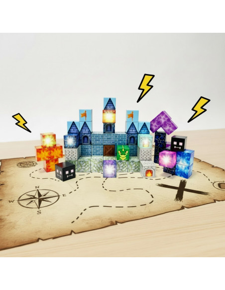 WOOPIE Magnetic Building Blocks Pixel Castle 64 pcs.