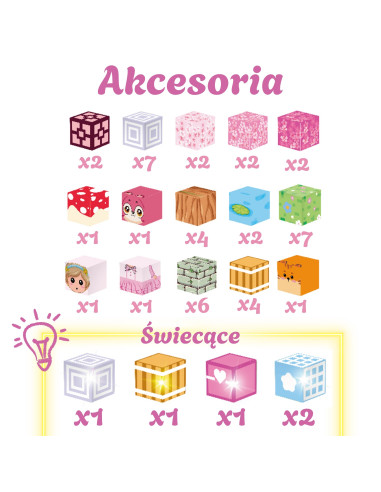 Woopie magnetiniai kubeliai, 48 vnt., Montessori edukacinė 3D dėlionė