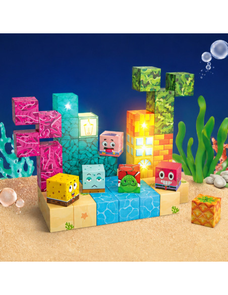 Woopie Magnetic Cubes 63 el Montessori Ocean Puzzle Game 3D