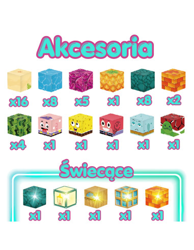 Woopie Magnetic Cubes 63 el Montessori Ocean Puzzle Game 3D