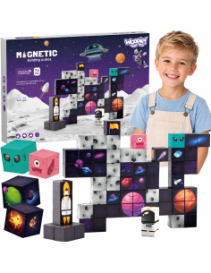 WOOPIE Magnetic Construction Cubes Cosmos 74 pcs.