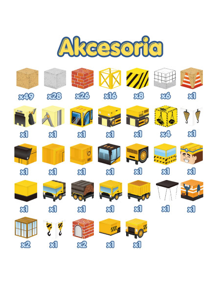 WOOPIE Magnetic Blocks 165pcs Cubes Construction Crane Excavator Gift 3D