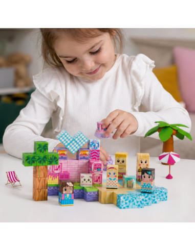 WOOPIE Magnetic Blocks Cubes Magnets 86pcs 3D Educational Puzzle Montessori Set for Children 3+