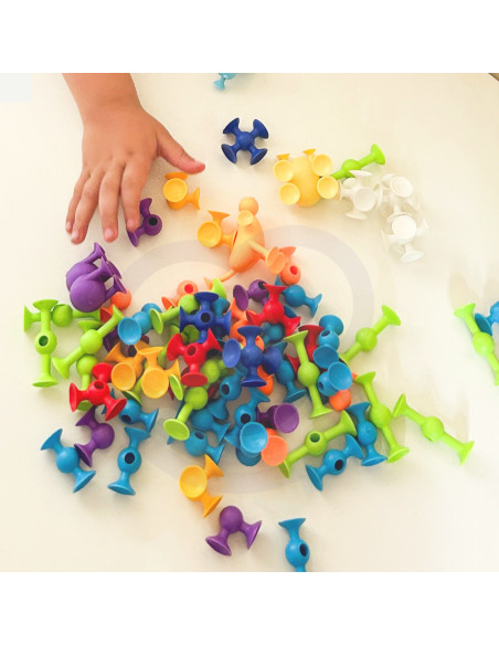 WOOPIE Suction Cup Building Blocks - Crazy Animals