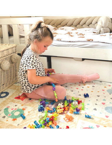WOOPIE Suction Cup Building Blocks - Crazy Animals