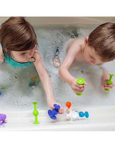 WOOPIE Suction Cup Building Blocks - Crazy Animals
