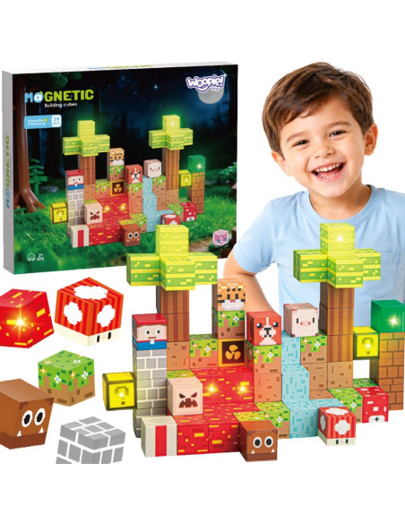 WOOPIE Magnetic Building Blocks Forest 75 pcs.