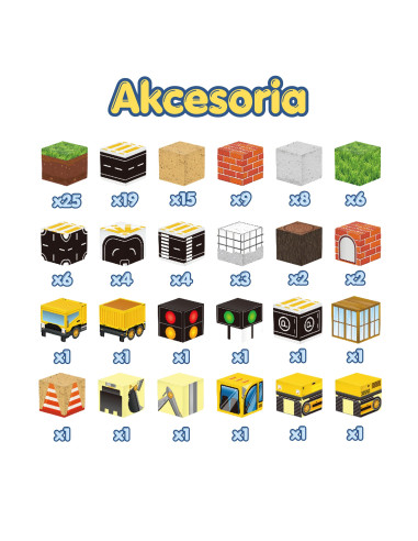 WOOPIE Magnetic Building Blocks Construction Site 115 pcs.