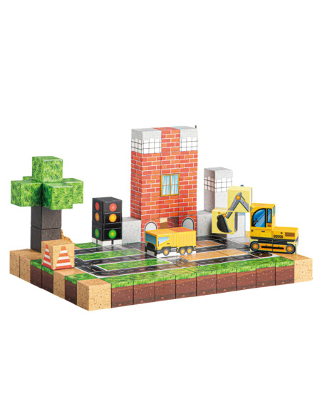 WOOPIE Magnetic Building Blocks Construction Site 115 pcs.