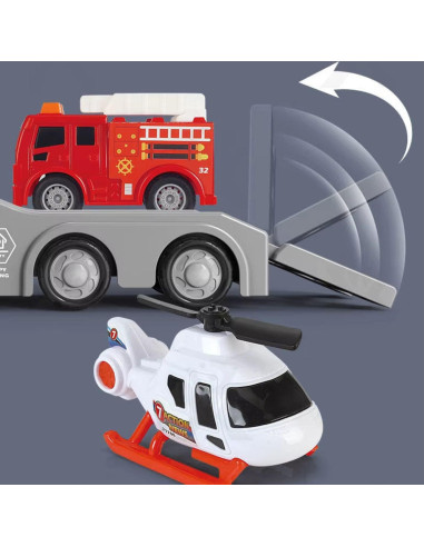 WOOPIE Red Fire Department City Truck Sound and Light Effects