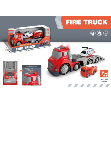 WOOPIE Red Fire Department City Truck Sound and Light Effects