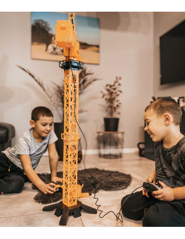 WOOPIE Remote Controlled Crane 103cm R/C Truck Excavator + 4 Accs.