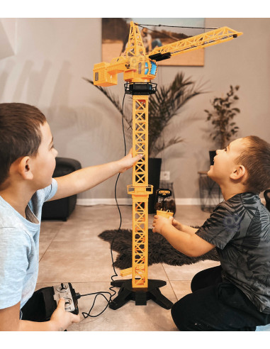 WOOPIE Remote Controlled Crane 103cm R/C Truck Excavator + 4 Accs.