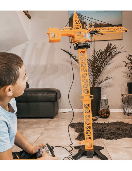 WOOPIE Remote Controlled Crane 103cm R/C Truck Excavator + 4 Accs.