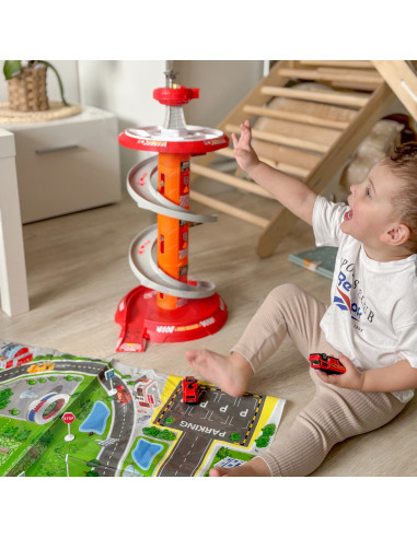 WOOPIE Spiral Track Car Garage 3 pcs.