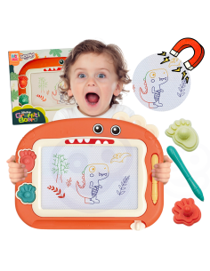 WOOPIE Magnetic Color Marker Board + 2 Dinosaur Stamps