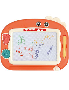 WOOPIE magnetinė spalvota žymeklio lenta + 2 dinozaurų antspaudai 2