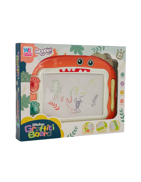 WOOPIE Magnetic Color Marker Board + 2 Dinosaur Stamps