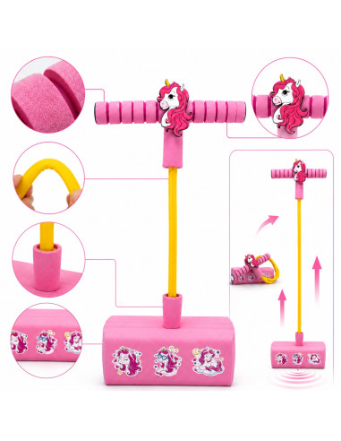 WOOPIE Foam Pogo Jumper for Kids for Jumping, Squeaking, Balance Training