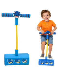 WOOPIE Foam Pogo Jumper for Kids Blue Dinosaur