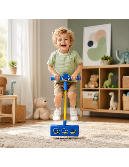 WOOPIE Foam Pogo Jumper for Kids Blue Dinosaur