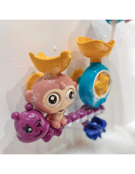 WOOPIE BABY Beždžionėlės vonios žaislas + puodelis