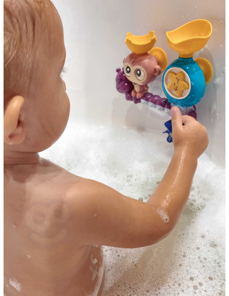 WOOPIE BABY Monkey Bath Water Toy + Cup