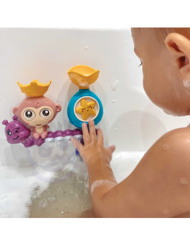 WOOPIE BABY Beždžionėlės vonios žaislas + puodelis