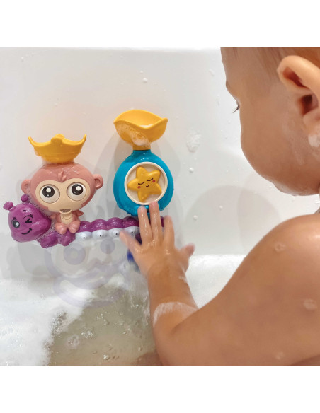 WOOPIE BABY Beždžionėlės vonios žaislas + puodelis