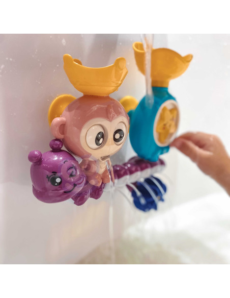 WOOPIE BABY Monkey Bath Water Toy + Cup