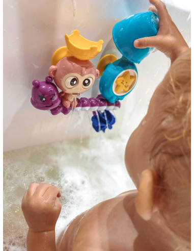WOOPIE BABY Monkey Bath Water Toy + Cup
