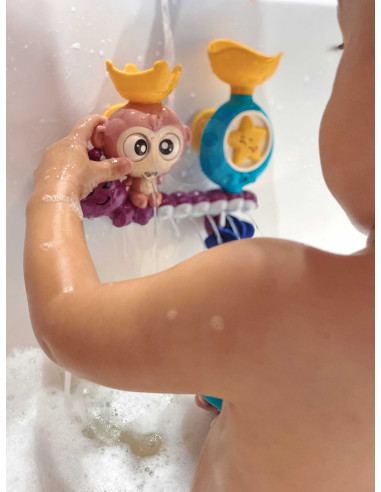 WOOPIE BABY Beždžionėlės vonios žaislas + puodelis