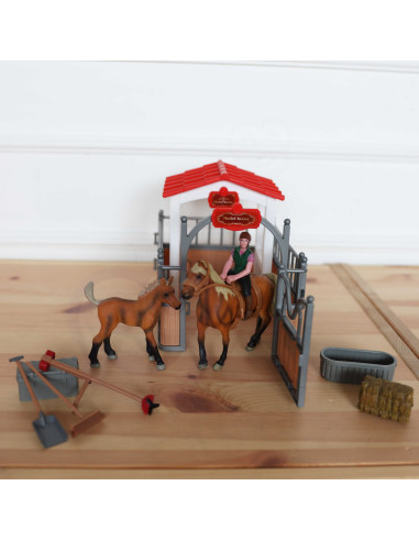 WOOPIE Set Stables Horse Pen Figures 18 pcs.