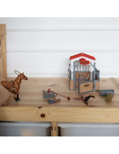 WOOPIE Set Stables Horse Pen Figures 18 pcs.