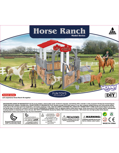 WOOPIE Set Stables Horse Pen Figures 18 pcs.