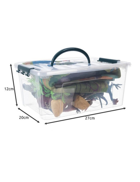 WOOPIE Large Set of Dinosaurs XXL Figures + Mat "Prehistoric World"