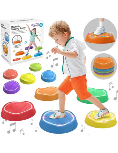 WOOPIE Interactive Balance Stones with Sound and Light 5 pcs.