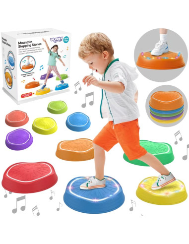 WOOPIE Interactive Balance Stones with Sound and Light 5 pcs.