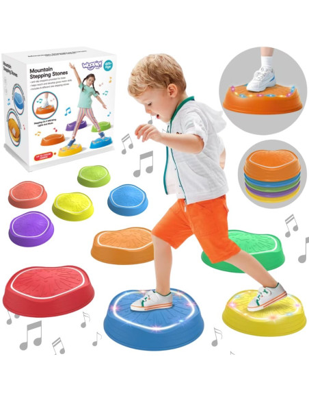 WOOPIE Interactive Balance Stones with Sound and Light 5 pcs.