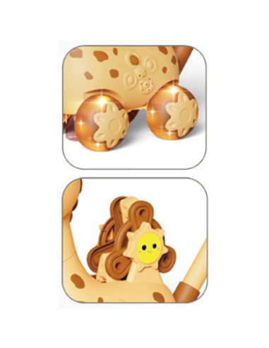 WOOPIE Giraffe Pusher 2-in-1 Bubble Machine for Kids