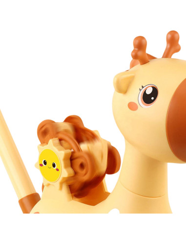 WOOPIE Giraffe Pusher 2-in-1 Bubble Machine for Kids