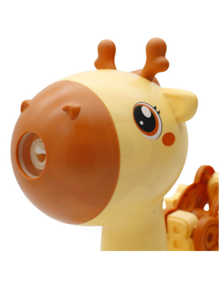 WOOPIE Giraffe Pusher 2-in-1 Bubble Machine for Kids