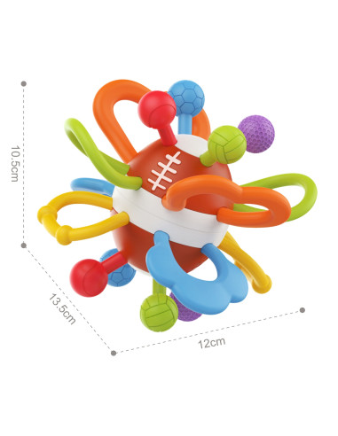 WOOPIE BABY Rattle Teether Sensory Ball for Babies Educational 0+ Soft