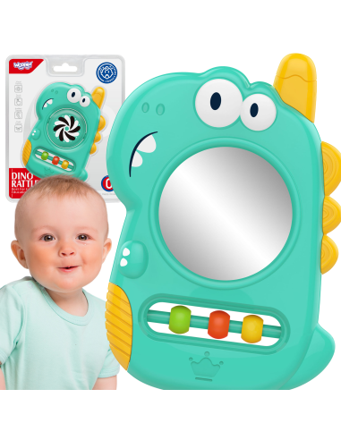 WOOPIE BABY sensorinis žaislas-kramtukas-veidrodėlis Dino