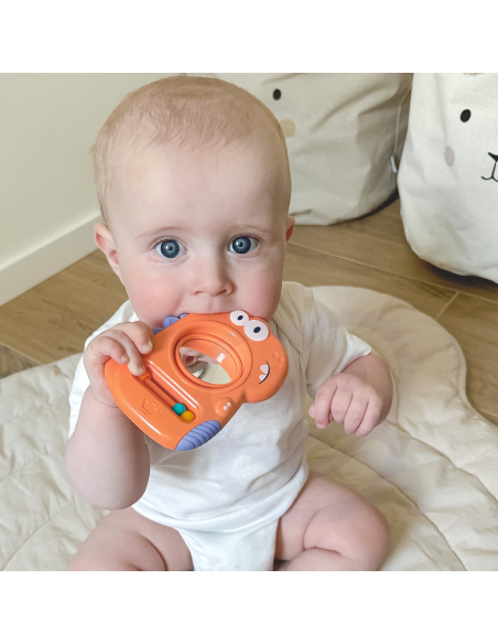 WOOPIE BABY sensorinis žaislas-kramtukas-veidrodėlis Dino